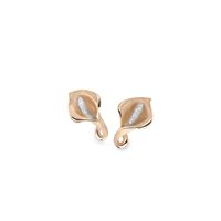 Earrings Annamaria Cammilli Woman Calla in Rose Gold Diamante 0.10 Ct GOR0277J - GOR0277J